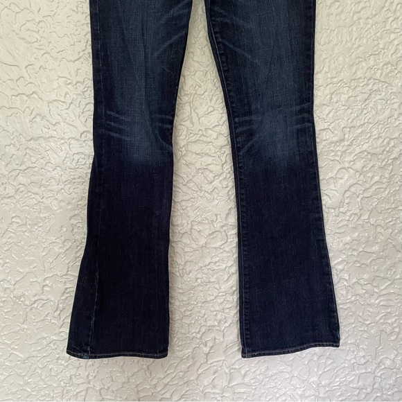 Y2K Abercrombie & Fitch Madison Perfect Stretch Boot Cut Dark Wash Jeans 28/35 - Picture 4 of 8